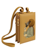 Trendy Girl Hijabi Sketch Zipper Pouch Bag for Women | Mini Crossbody / Wallet Style