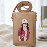 Modren Muff Women's Crossbody Bag – Hijab Print & Multi-Pocket