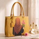 Premium Hijabi Girl Printed Handbag for Women | Fashion Shoulder Bag